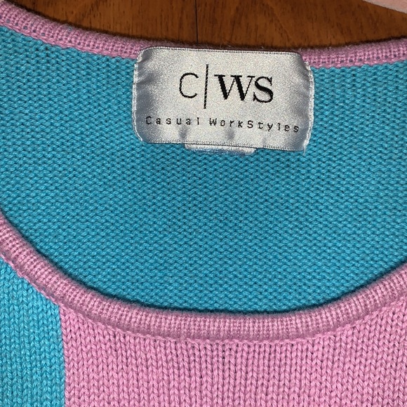 Casual Workstyles colorblock sweater, size 2X - Picture 5 of 6